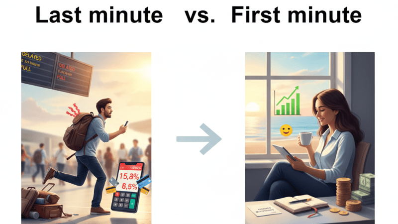 Last minute vs. First minute: Jak na finance a úspory při cestování